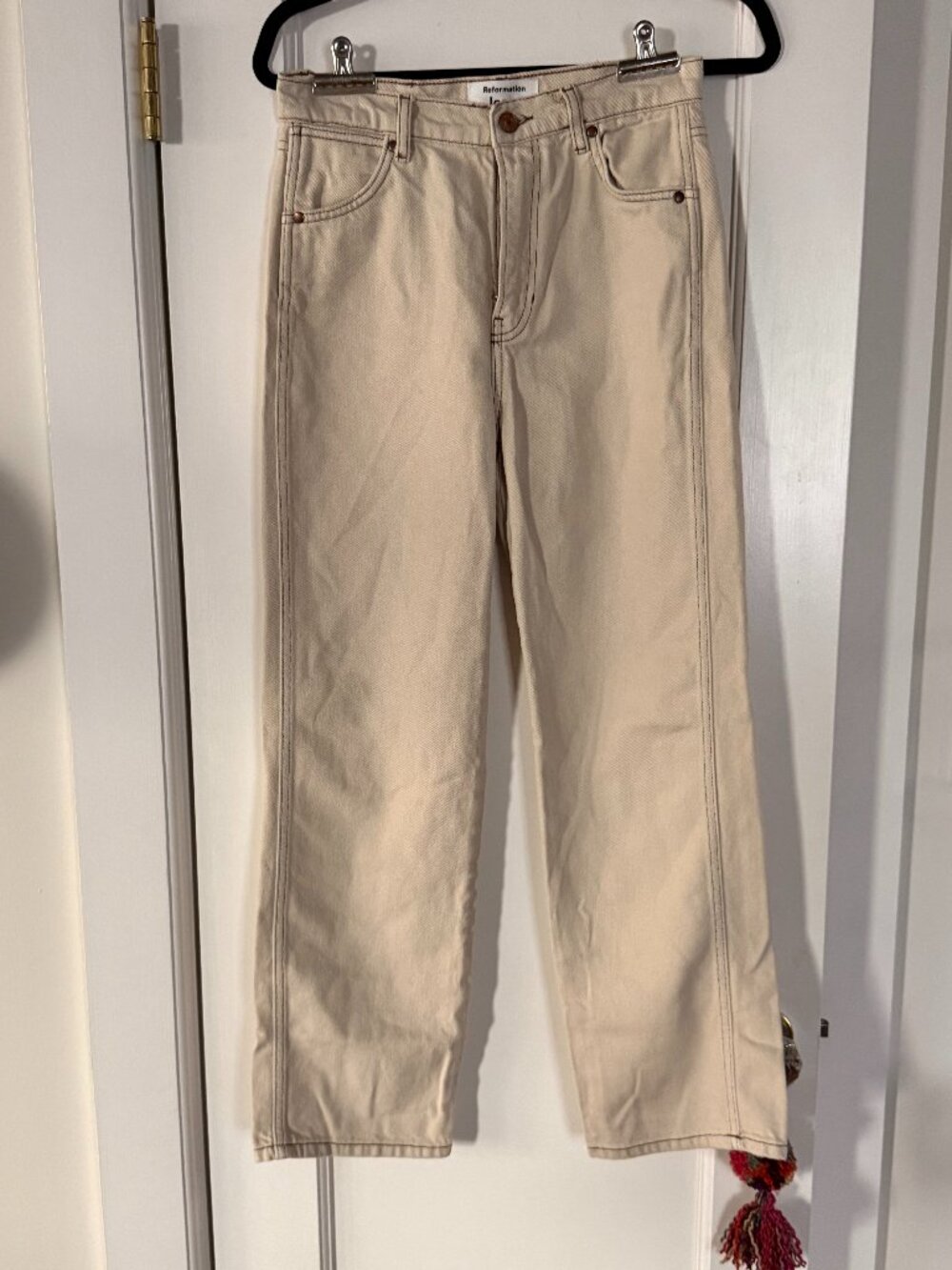 Reformation Cowboy High Rise Straight Jeans